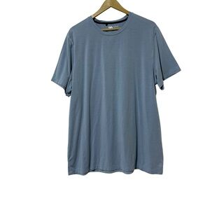 VRST Mens XL Light Blue Short Sleeve Shirt Athletic Gym Running Training Outdoor